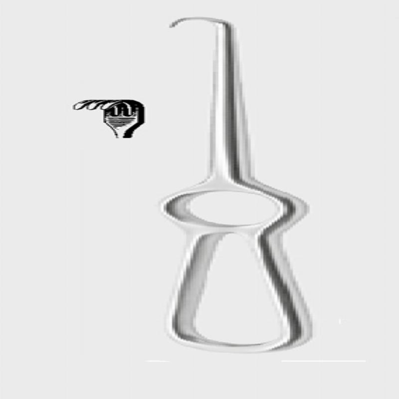 Ретрактор КОХЕР (KOCHER), напівгострий, 22,0 см (cm) 13x15 мм (mm)